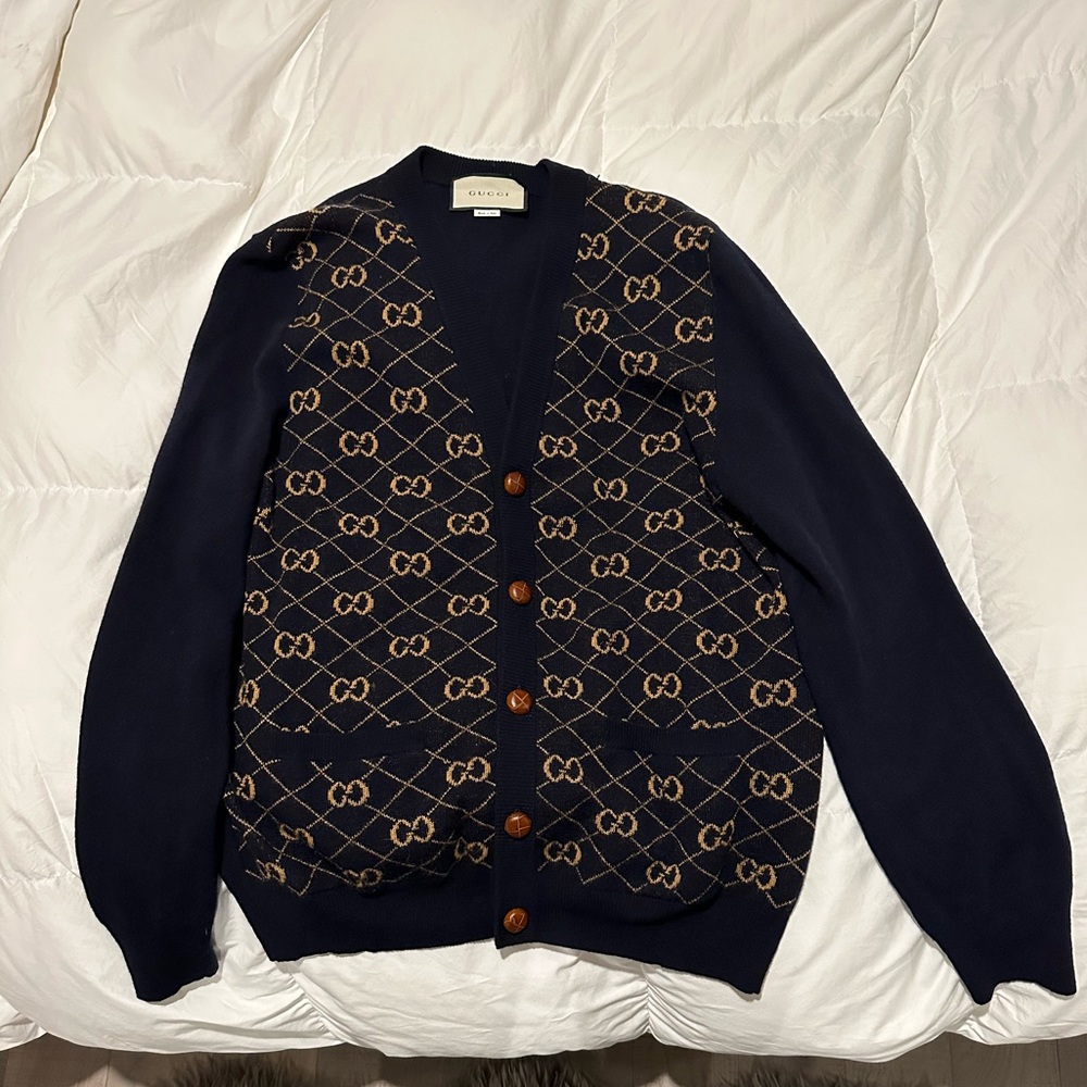 GUCCI GG jacquard cardigan